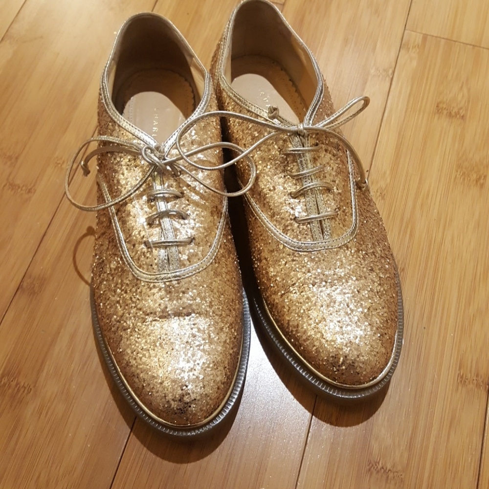 Charlotte Olympia glitter oxdords