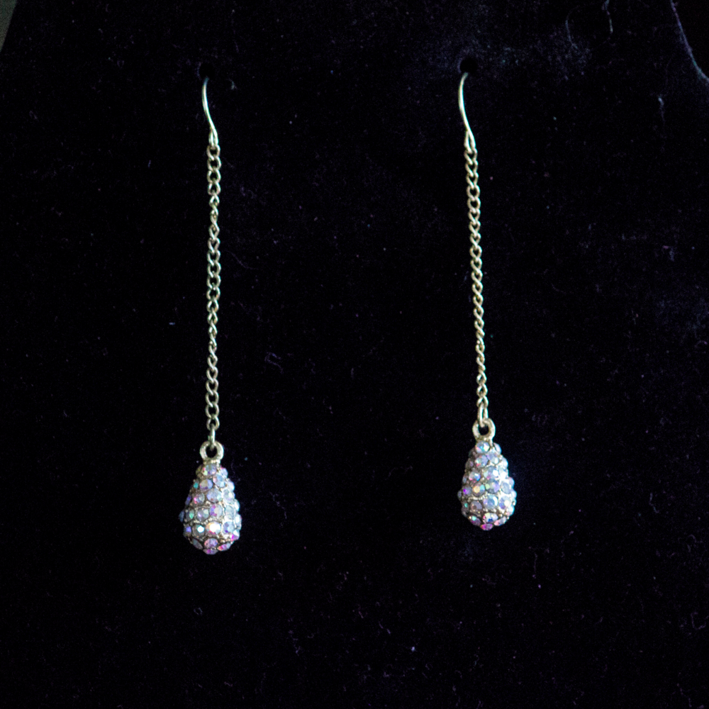 Rhinestone Crystal Teardrop Earrings