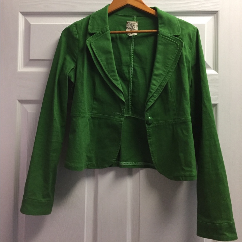 Tulle green jacket, size large