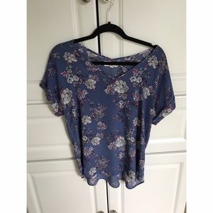 Pink Rose floral top