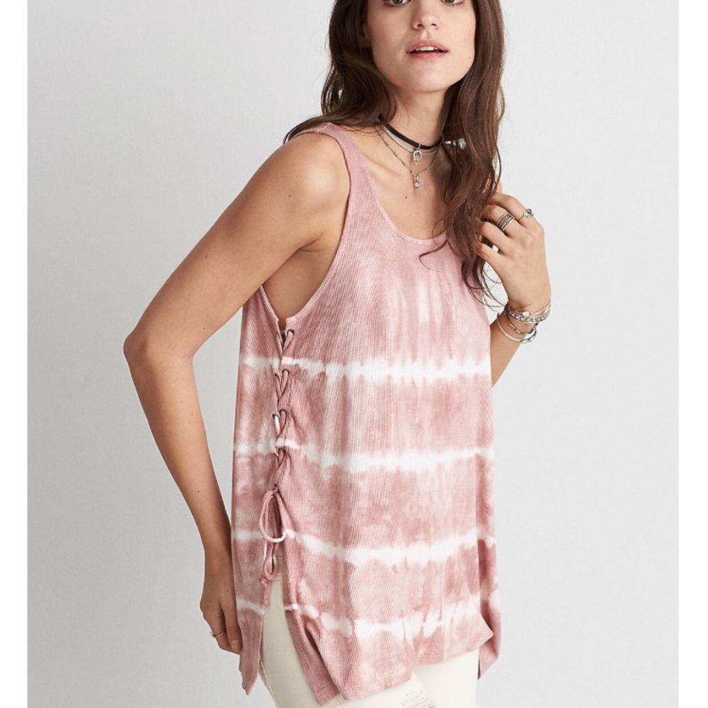 Ribbed tunic tank