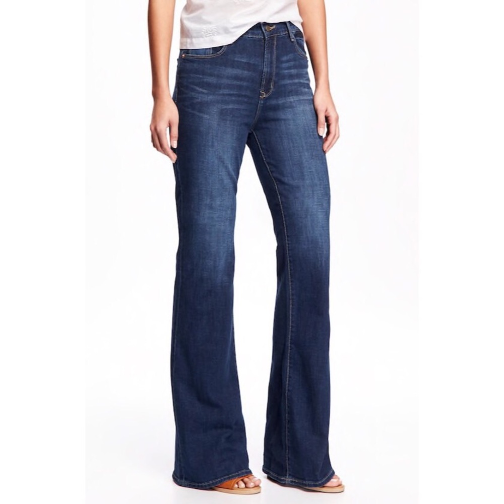 Old Navy Eco-Friendly High Rise Flare Jeans 8 NWT