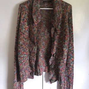 Fever multi-color crochet sweater