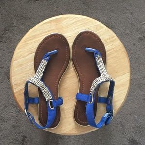 blue sandals