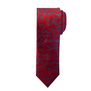 Red and Blue Paisley Tie