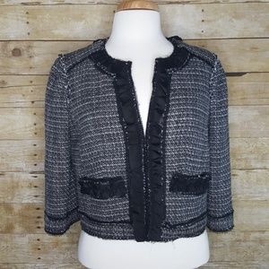 Apostrophe Tweed 3/4 Sleeve Blazer Size 8