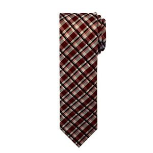 Red and Pink Plaid Tie