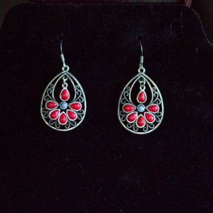 Silver Plated Teardrop Earrings