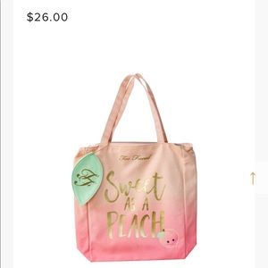 Too Faced Sweet Peach Totes