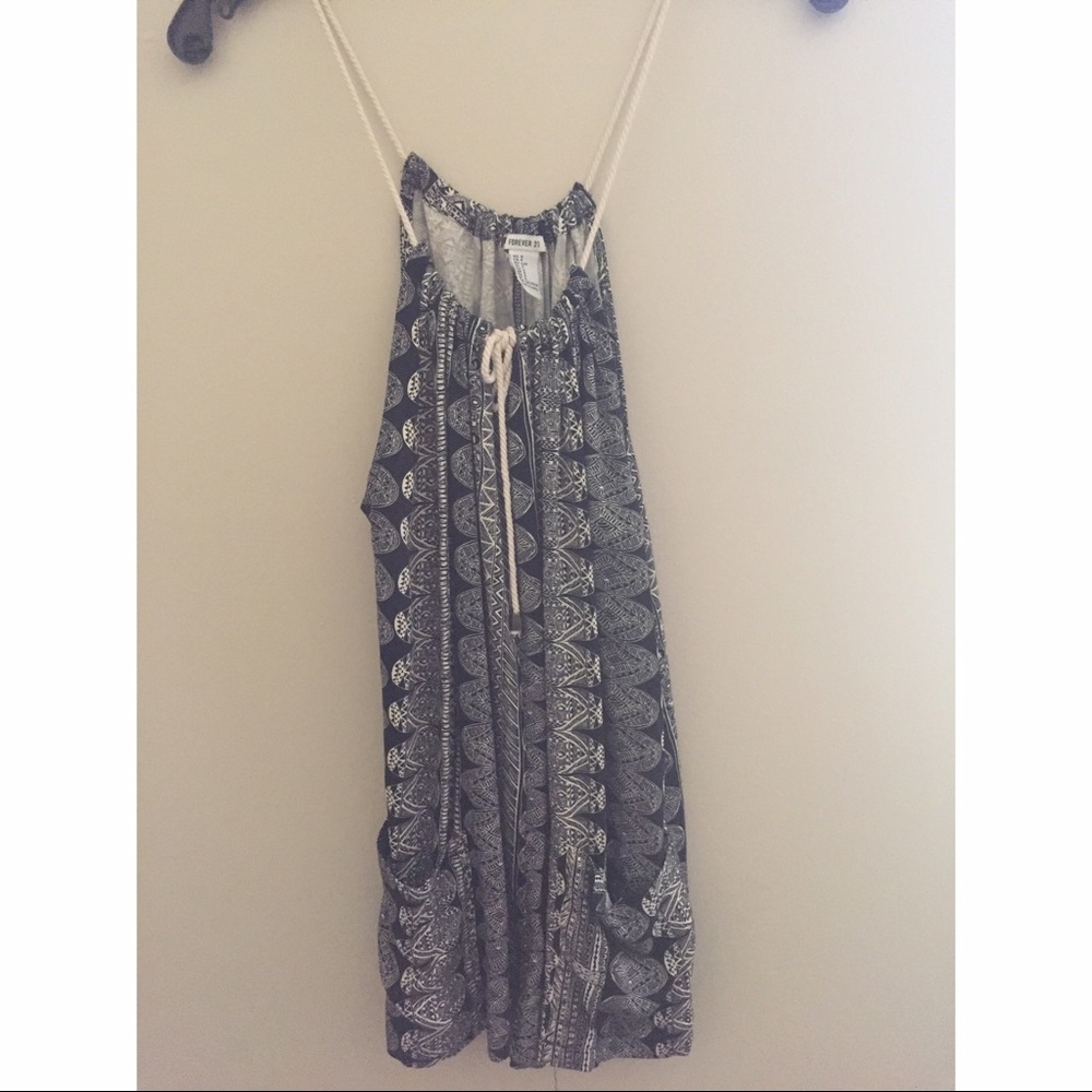 Gray and Black Aztec romper