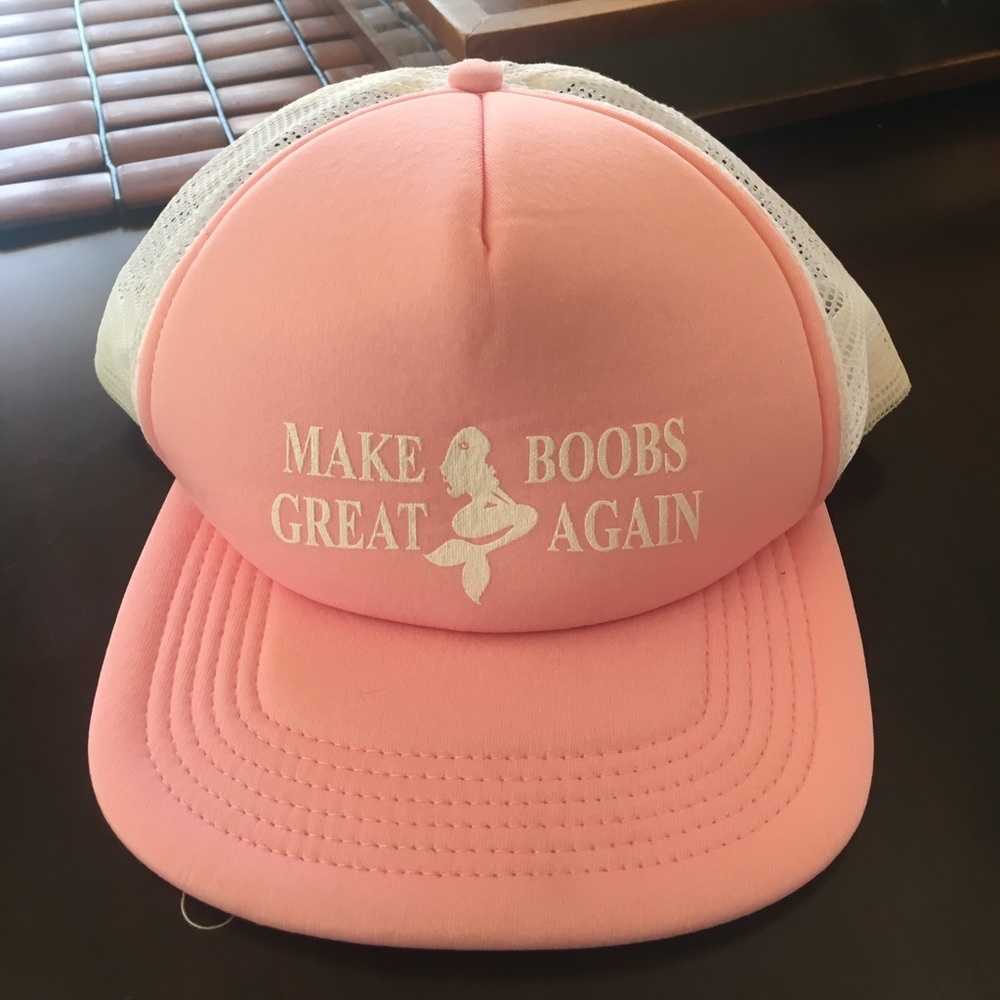 Trucker Hat - -"Make Boobs Great Again"