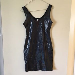 American Apparel holographic oil slick dress