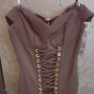 Black off the shoulder dress (SMALL)
