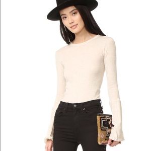 Enza Costa | Bell Sleeve Crew Top