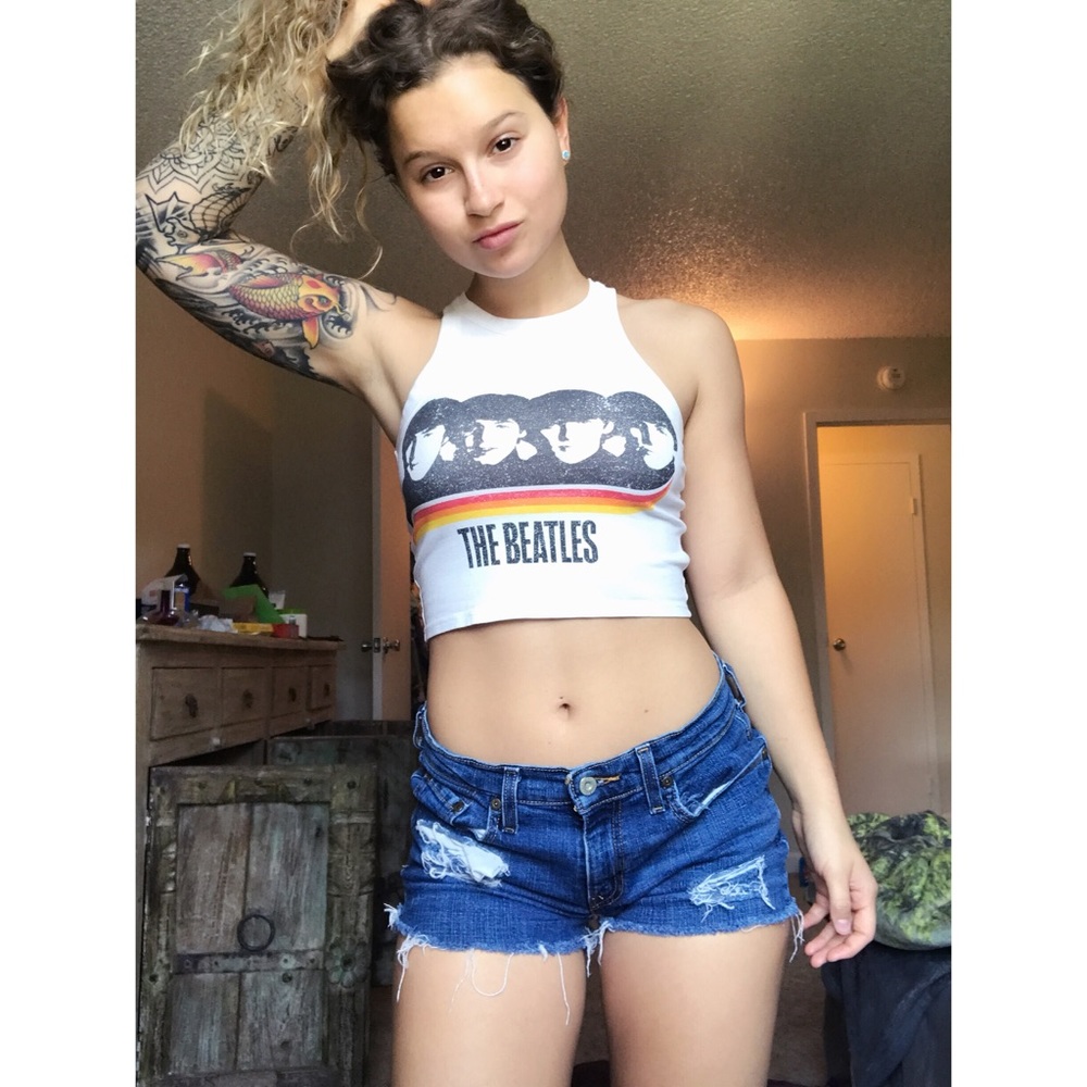 Beatles crop top