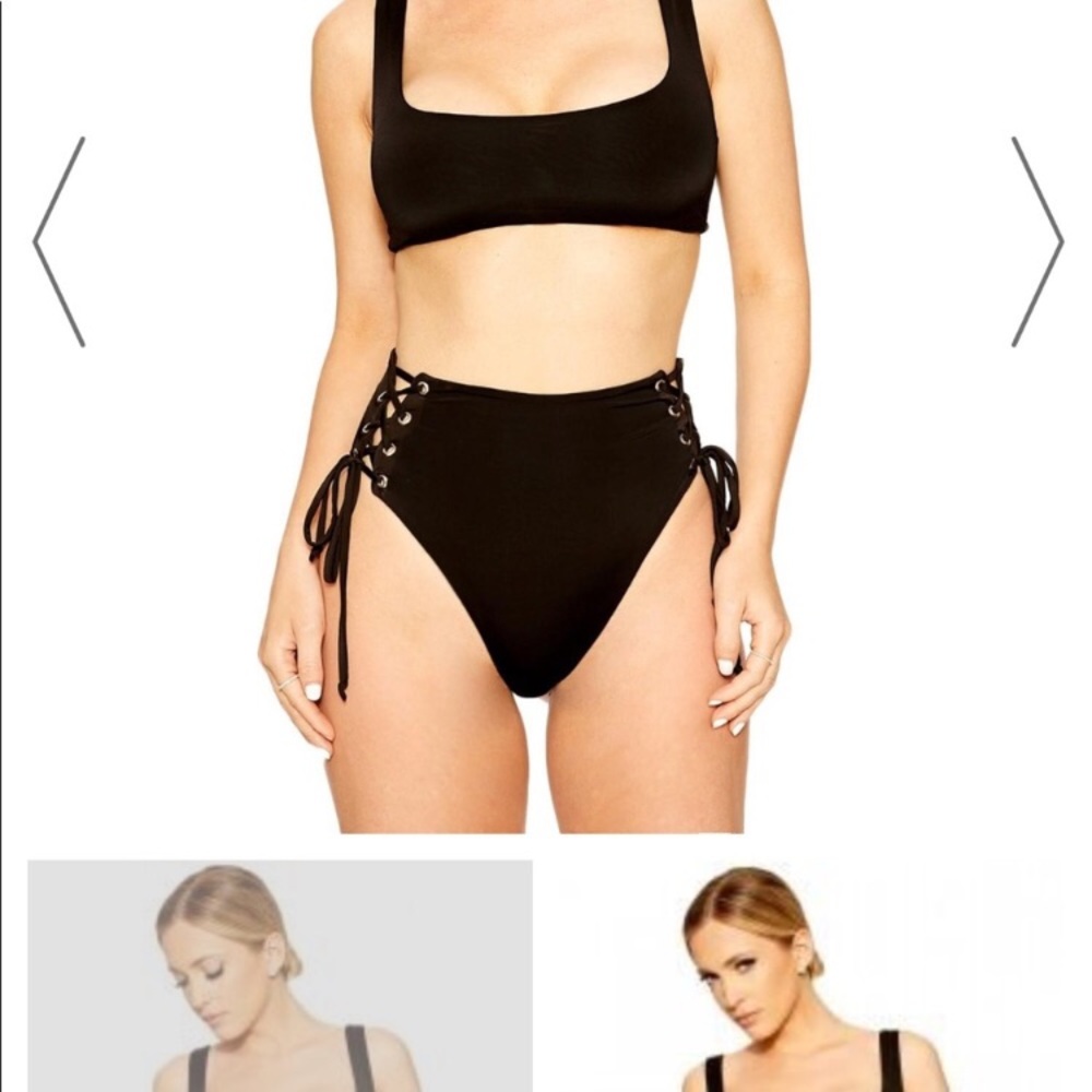 Tank tied bikini naked wardrobe swim