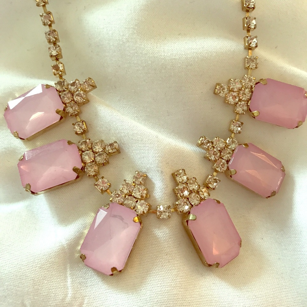Pink and gold necklace