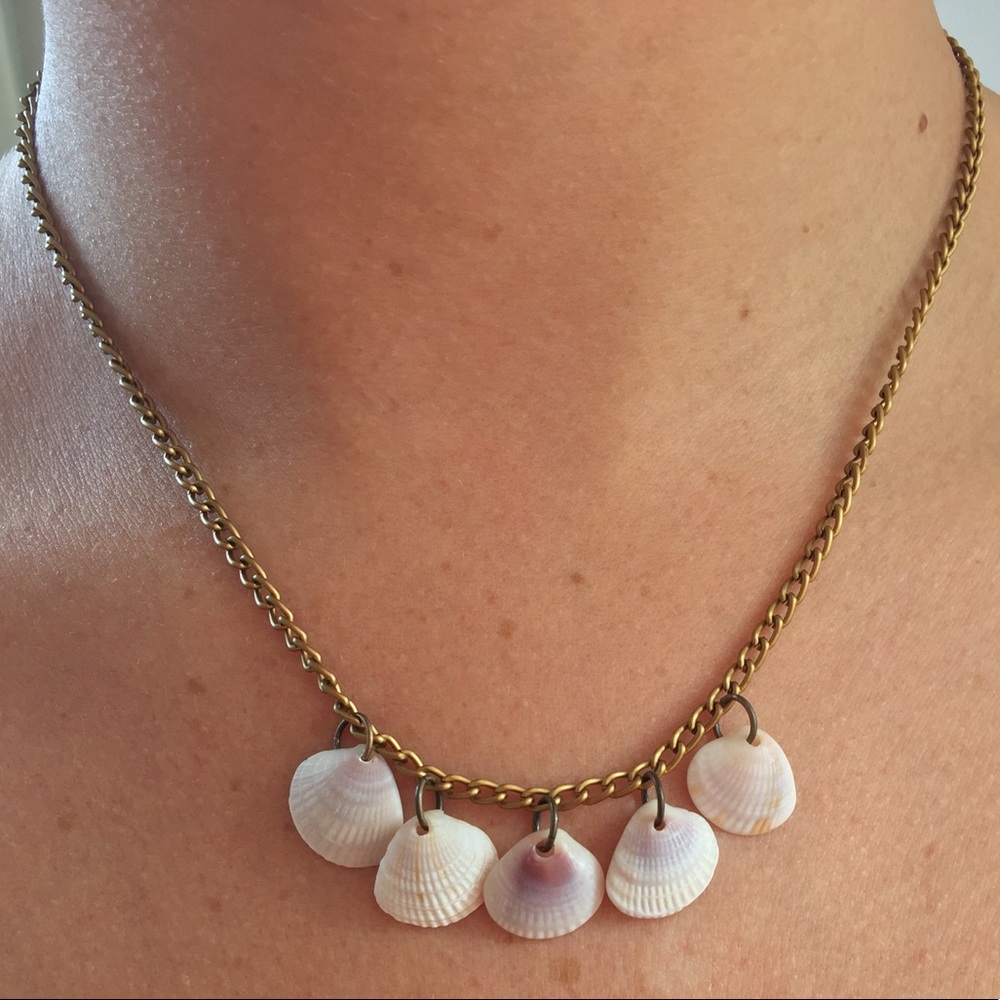 5 Florida Seashells Bronze Necklace