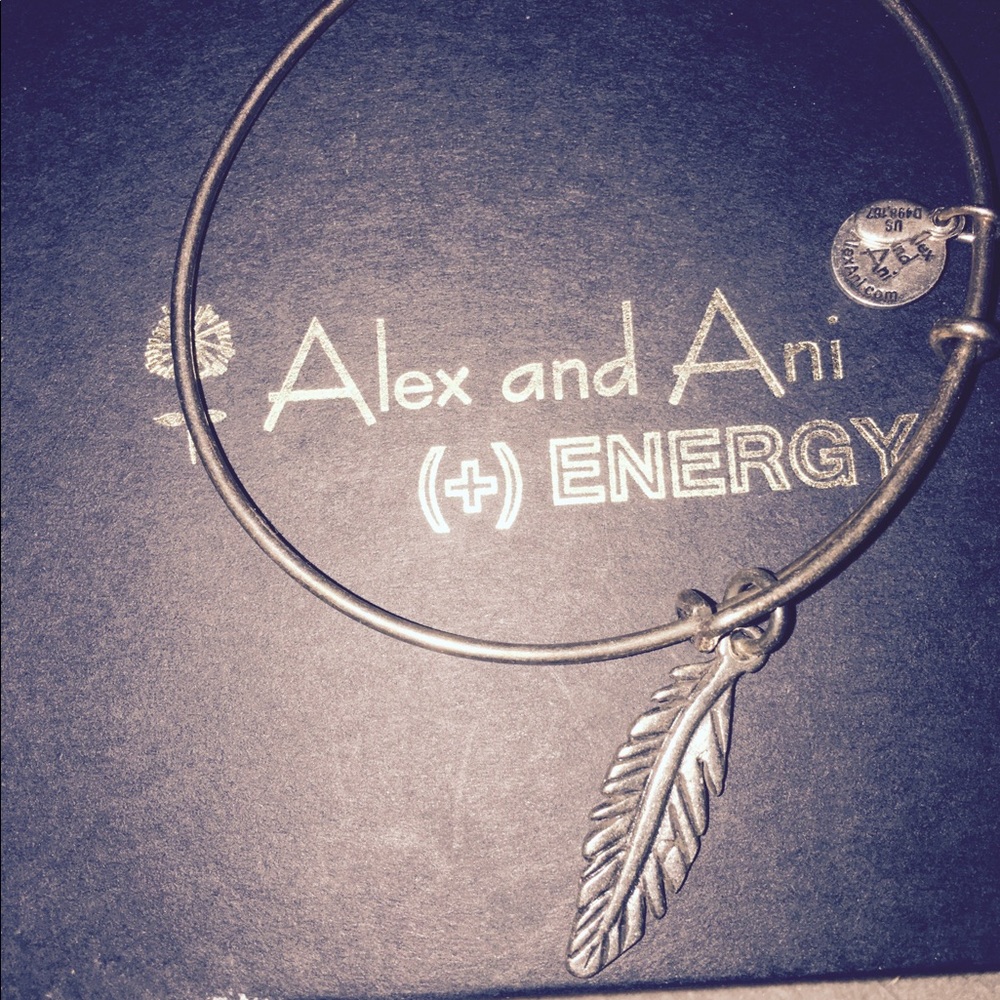 Silver Alex and Ani Bangles