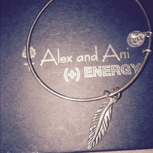 Silver Alex and Ani Bangles