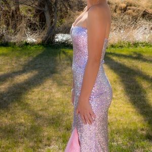 Pink prom dress