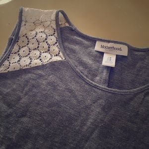 Grey maternity dress