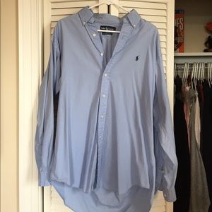 Men's Medium Ralph Lauren light blue button down
