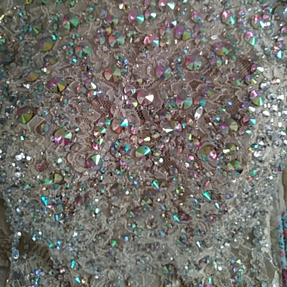 MARI LEE Daring Sexy Lace & Sparkle Gem of a Dress - Picture 6 of 8