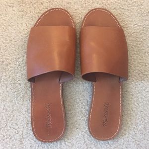 Madewell Leather Open Toe Flat Sandals