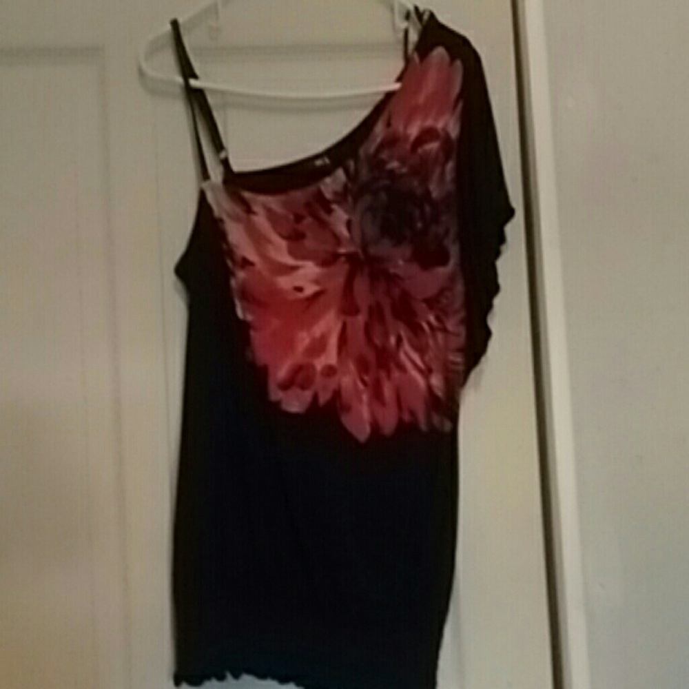 Off the shoulder blouse.