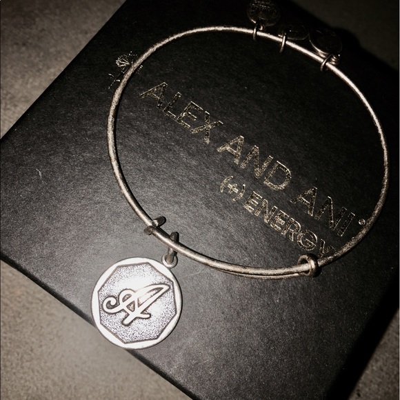 Silver Alex and Ani Initial A Bangle! - Picture 1 of 1
