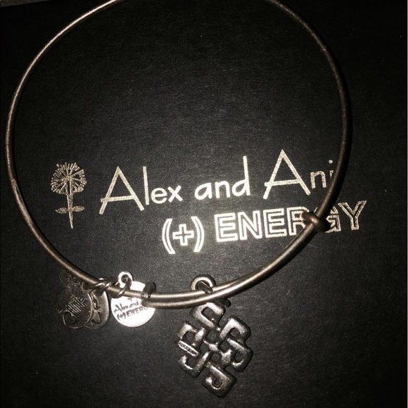 Silver Alex & Ani - Endless Knot - Picture 1 of 1