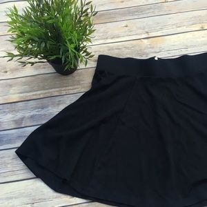 H&M Black skater skirt