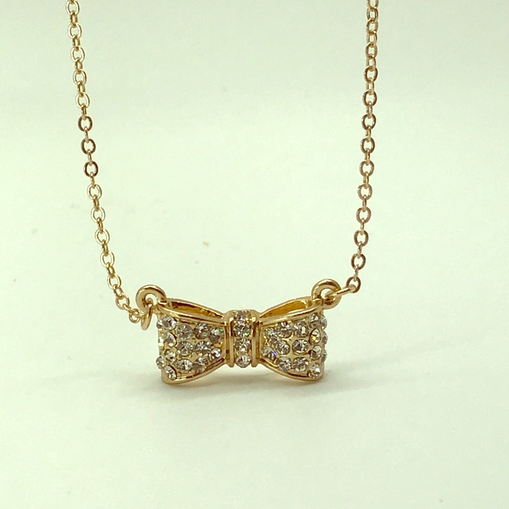 Bow Gold plated Necklace
