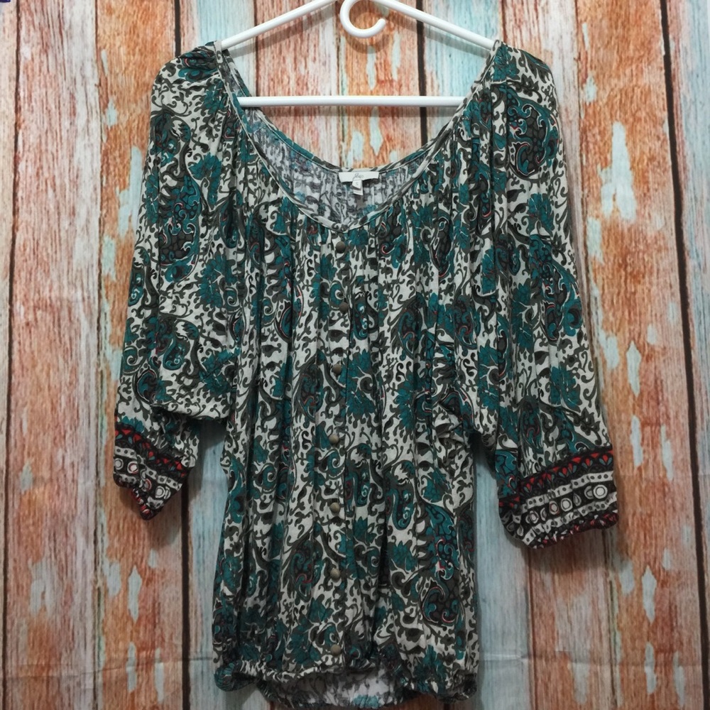 Joie button down blouse women size S beautiful