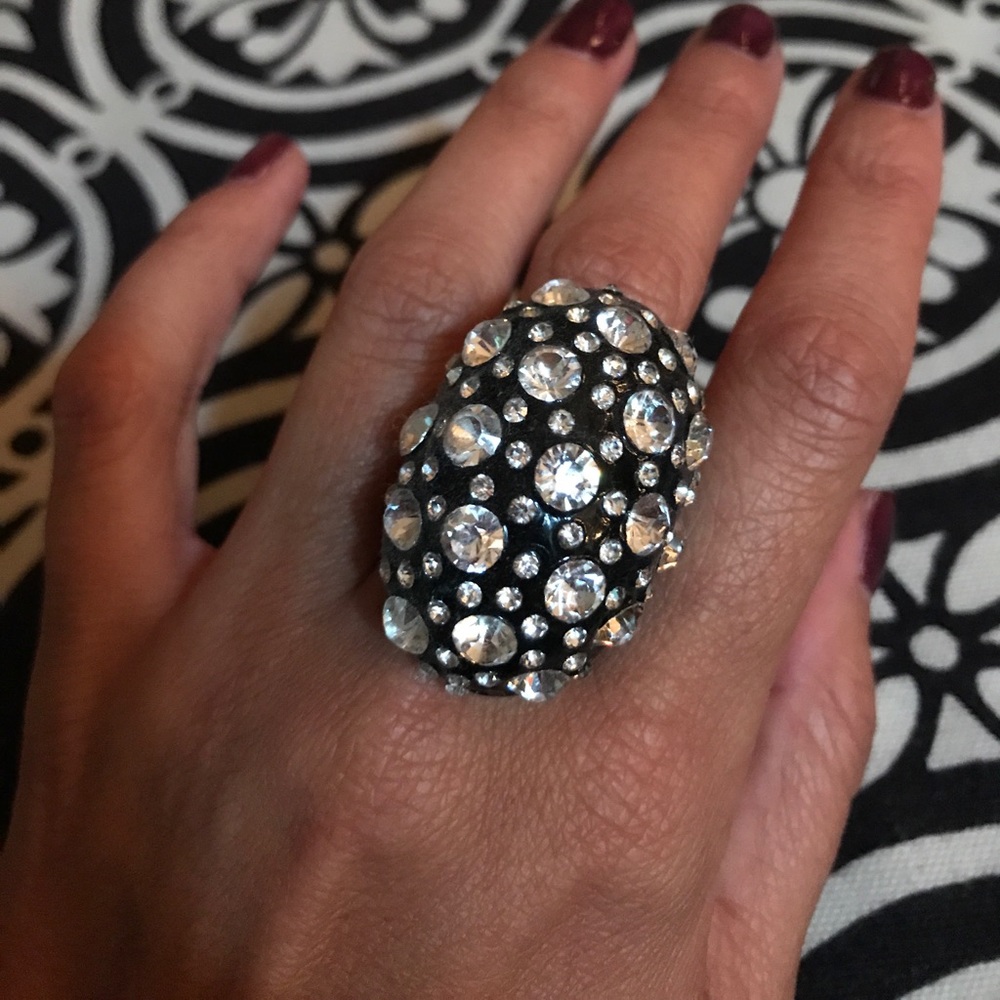 Bedazzled Black Ring