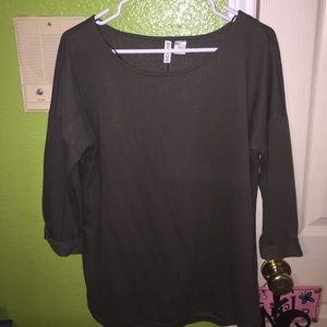 Olive Green 3/4 sleeve