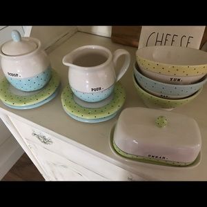 Rae Dunn polka dot set