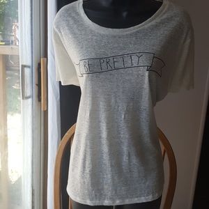 Forever 21 burnout cream new with tags 1x t-shirt