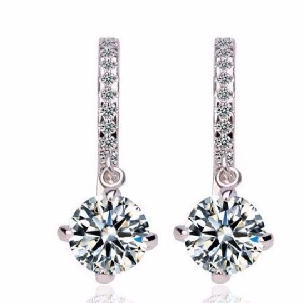Beautiful Hoop 18k Platinum Plated earrings