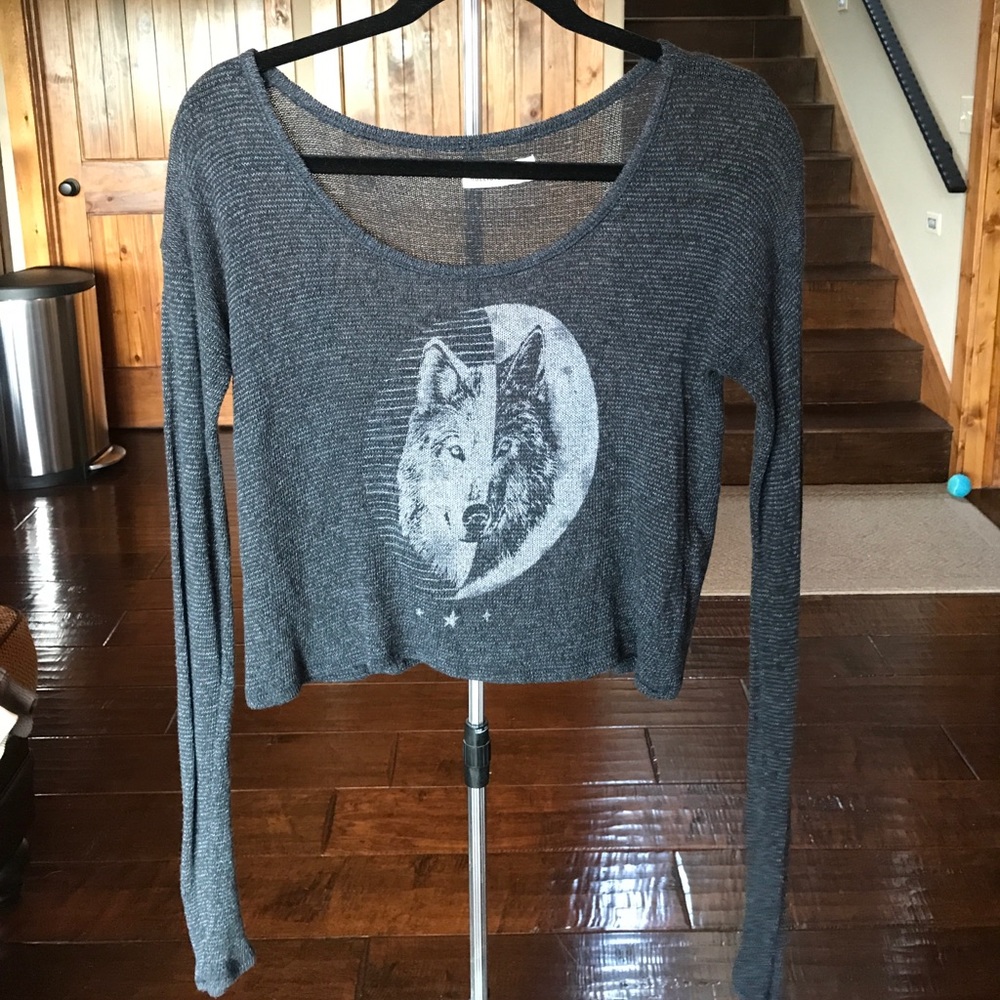 Hollister cropped sweater
