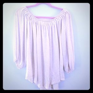 Anthroplogie peasant top in white