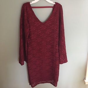 Charlotte Russe Red Lace Dress