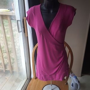Vanity hot pink top new no tags Womans Large Top