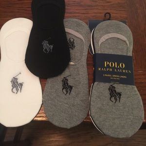 6 pair of dress liners men's Ralph Lauren Polo