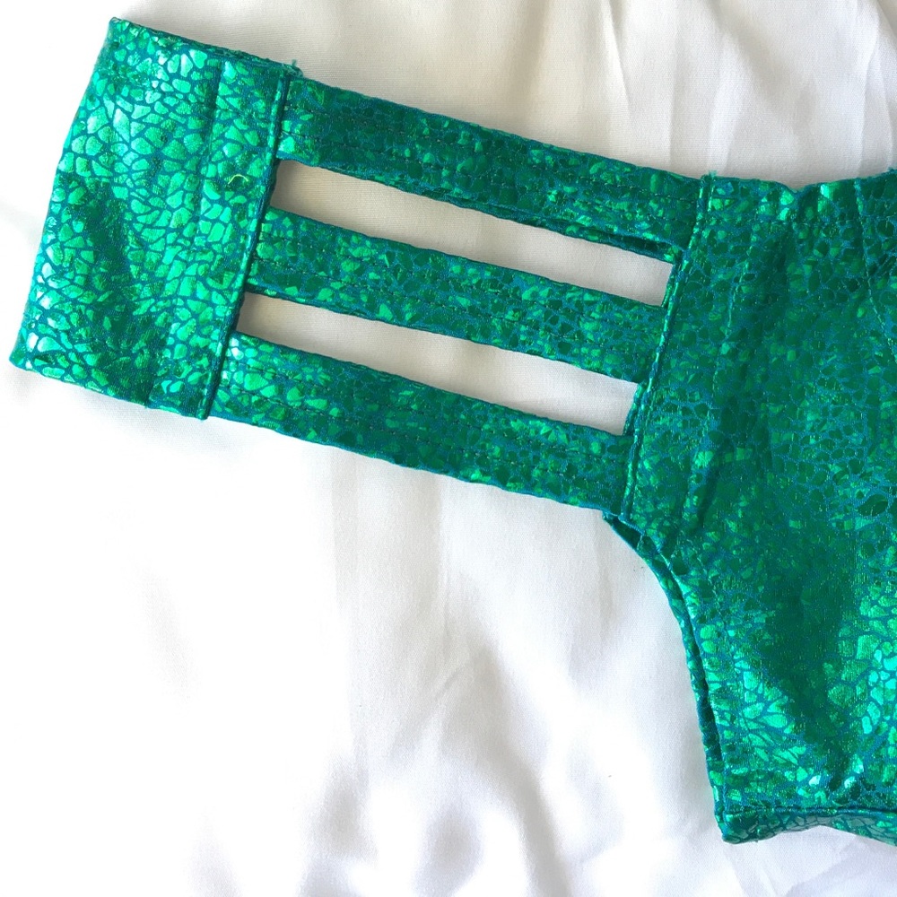 Little black diamond cutout cheeky bottoms.