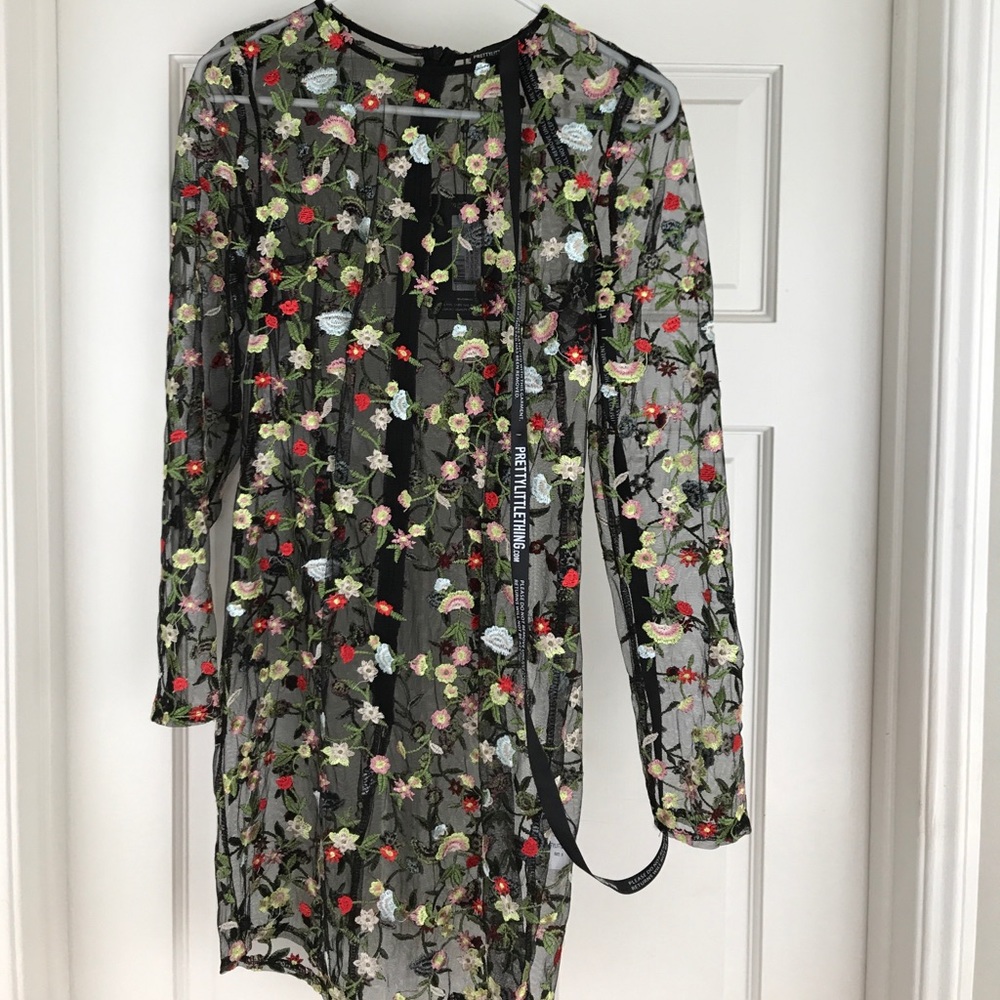 Sheet floral dress