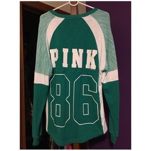 Dark/light green and white pink brand long sleeve
