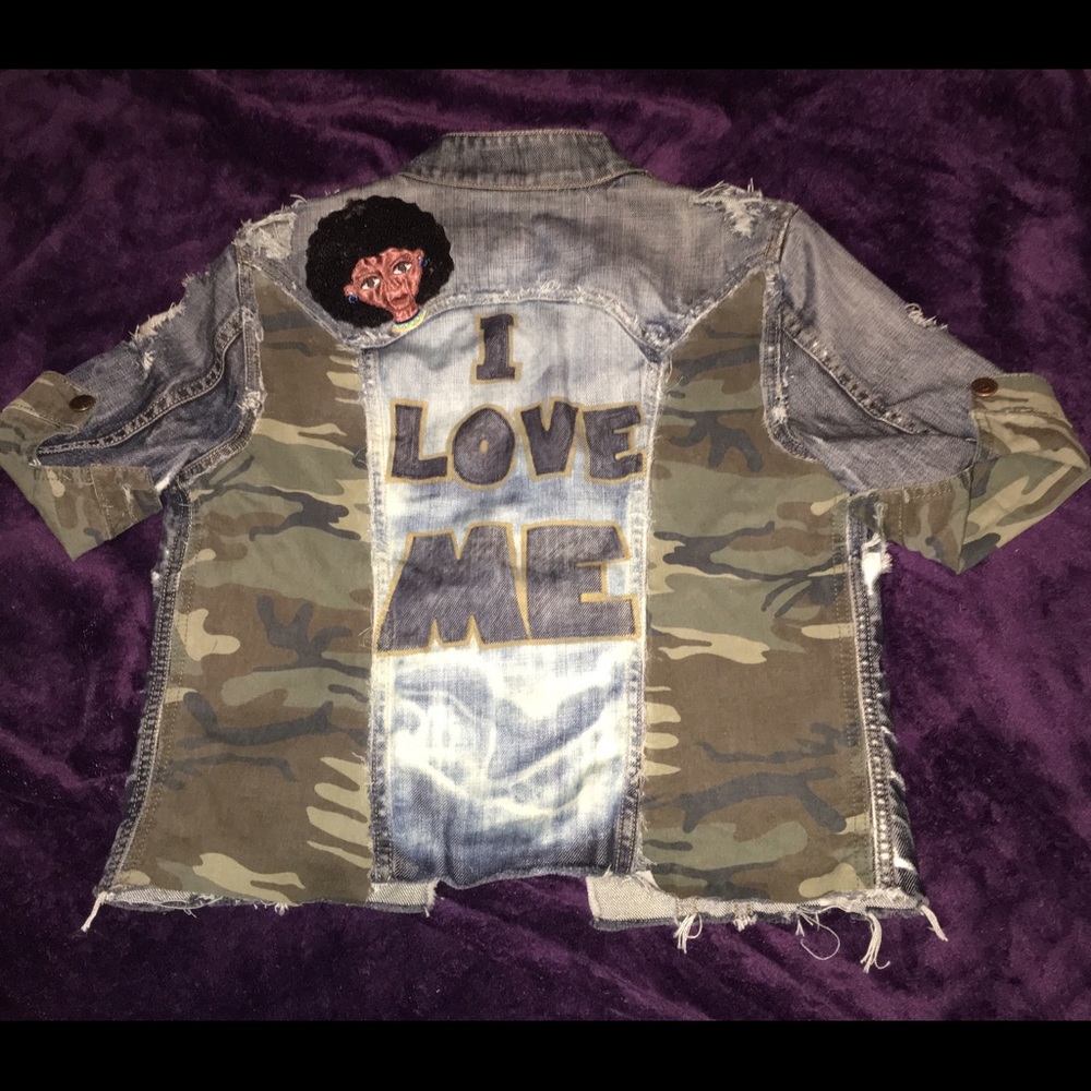 Customized denim jacket