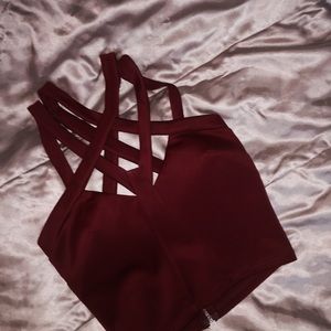 Charlotte Russe Strappy Crop Top